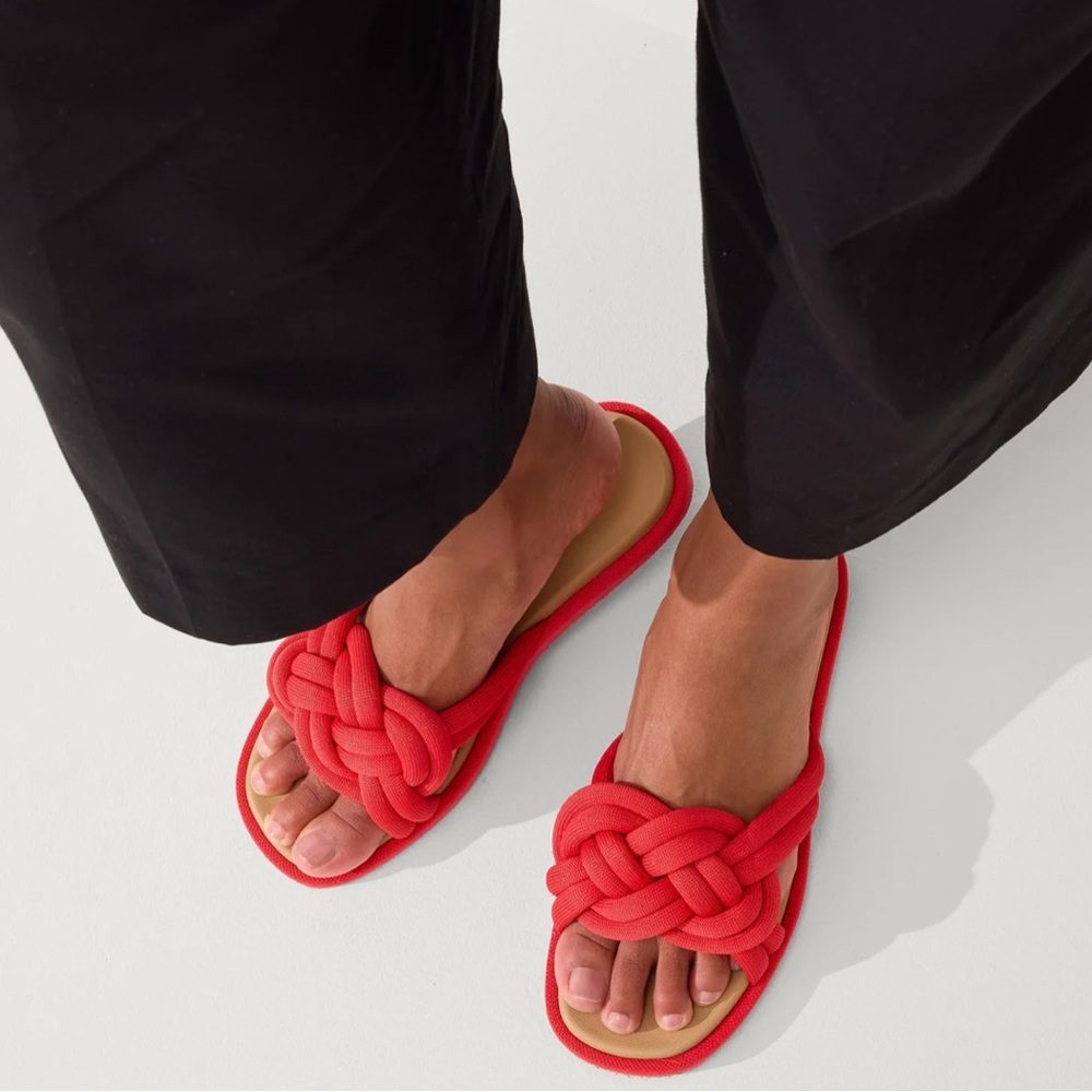 Rothy's The Summer Sandal Red